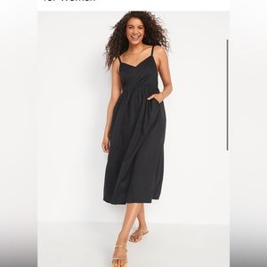 NWOT Cotton-Poplin Cami Maxi Swing Dress for Women